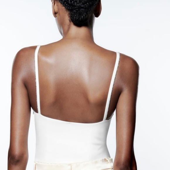 ZARA RHINESTONE CORSET BODYSUIT - Picture 5 of 8